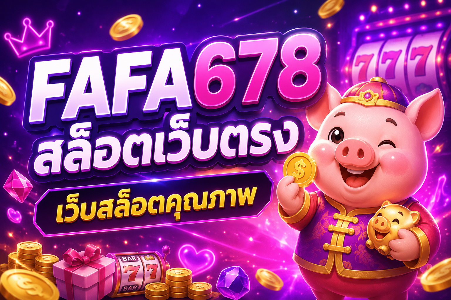 สล็อตเว็บตรง FAFA678 แพลตฟอร์มเกมออนไลน์ครบวงจร พร้อมระบบทันสมัย รองรับทุกการใช้งาน
